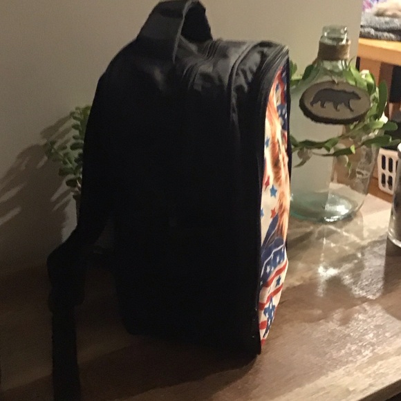 NWOT! Super Cute Patriotic Kitten Backpack 10”x12”x6” - Picture 3 of 8